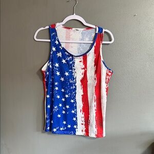 Patriotic Stars and Stripes Tank Top
